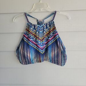 Jessica Simpson Colorful Patterned Halter Bikini. NWT 2X